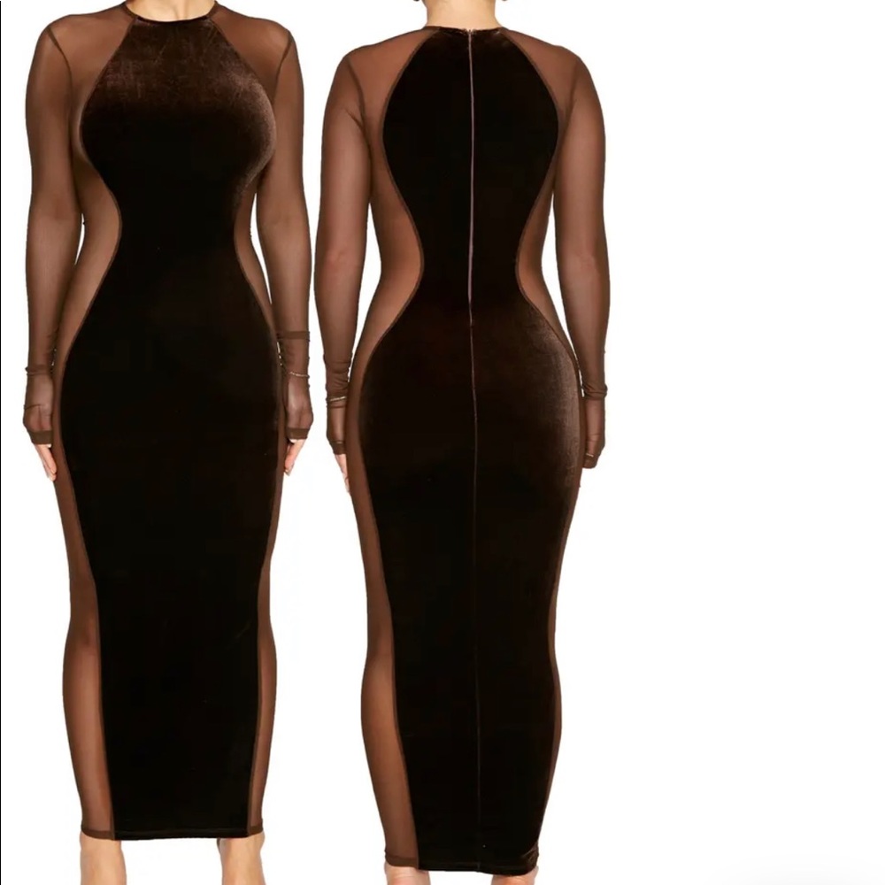 Body Con Maxi Dress BLACK